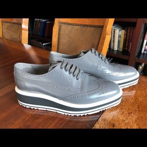 Prada oxford platform sneakers